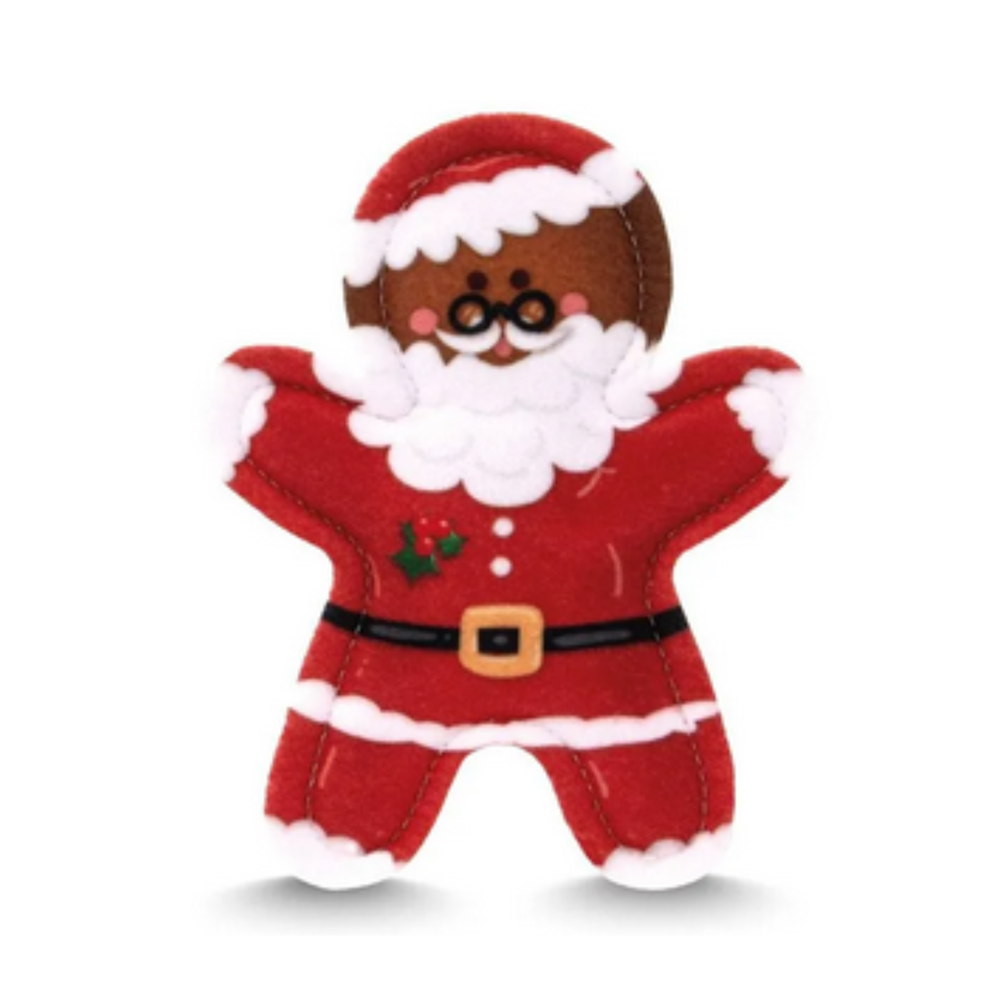 4CATS Christmas Cuddly Toy Cinger Bread Santa with Catnip